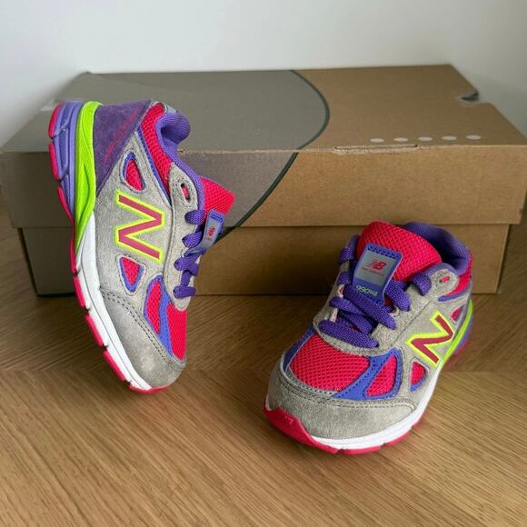 New Balance 990 V4 ‘Multicolor’ Toddler Sneakers- SZ 8 C - Picture 11 of 13